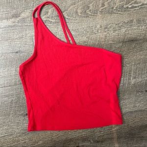 Red Garage one strap Tank